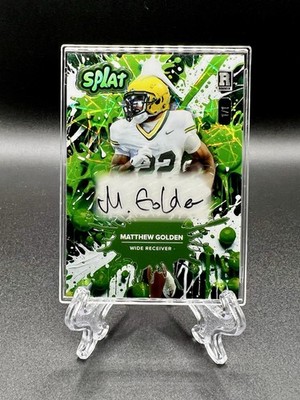 Matthew Golden Rookie Auto 1/1 Green White and Gold SPLAT   Wild Card 2025 SSP
