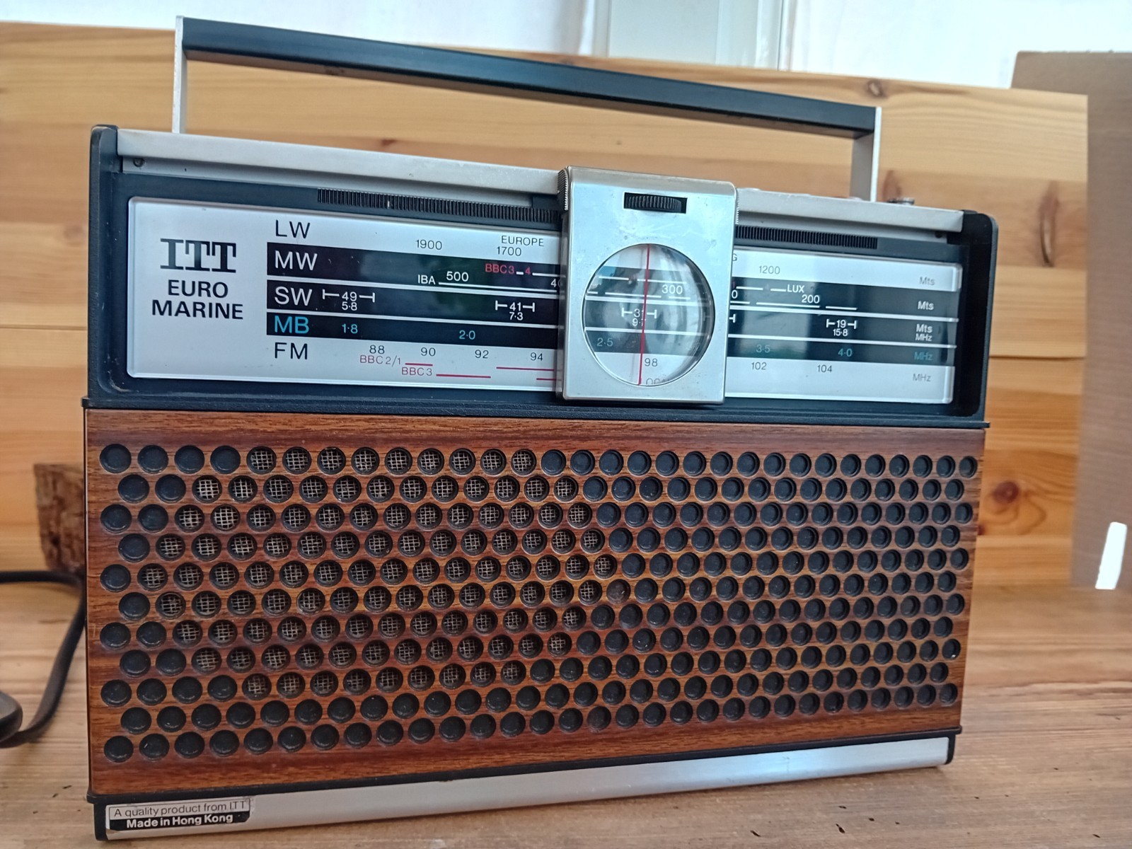 ITT Transistor Radio Euro Marine Vintage Mid 70's Schaub-Lorenz Multi Band
