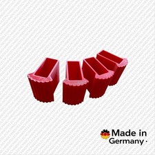 Leiterfüße 50x22mm für Traverse Außenschuh Ersatzschuh Ersatzteil Gummifüße ROT