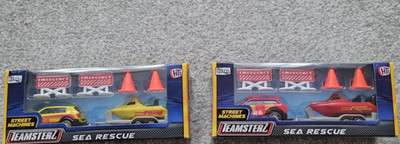 Teamsterz Street Machines Sea Rescue Car Boat Toy Playset Vehicle Kids Gift