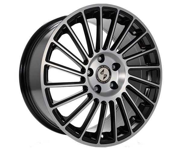 1X Etabeta VENTI-R Black Shiny Polish 8.5Jx19 5X120 ET42-image