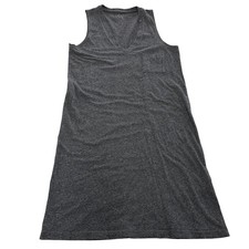 Madewell Tank Dress Womens X Small Gray Heathered V Neck Sleeveless Pocket