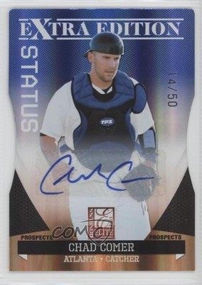 2011 Donruss Elite Extra Edition Prospects 14/50 Chad Comer #80 Auto 4g6