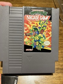 Teenage Mutant Ninja Turtles II: The Arcade Game Nintendo NES Game Box & Manual