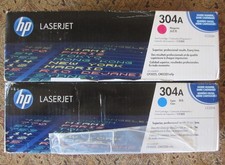 GENUINE HP LASERJET 304A MAGENTA CYAN TONER CC531A CC533A NIB FREE SHIP