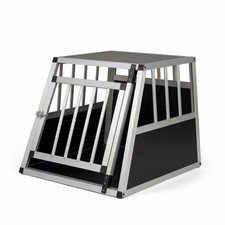 Aluminum Dog Transport Box with Lockable Door Divider