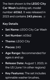 LEGO CITY: Auto Transporter (60060) Car Wash(60362)Space Shuttle (3367) Lot of 3