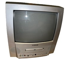 Vtg Magnavox MSD513E 13" CRT TV DVD Combo Retro Gaming Video Front AV TESTED SEE