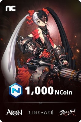 NCsoft NCoin 1000 Coins EU Code Email Key