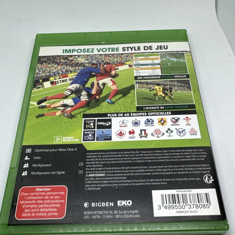 Rugby 20 Microsoft Xbox One PAL FR Testé, photo 4 sur 5