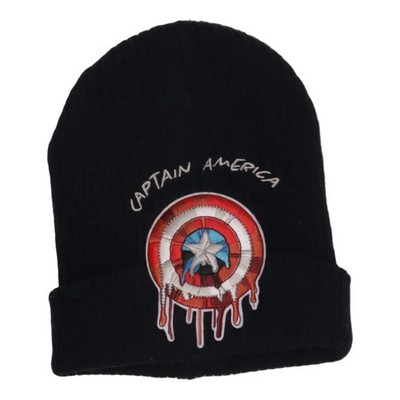 Marvel, Beanie-Mütze, Größe: ONE SIZE, Acryl, Schwarz/Mehrfarbig, Jungen #jJV