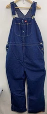 Dickies Jean Bib Overalls Farmer Denim Wide Leg Carpenter Workwear Mens 44x30