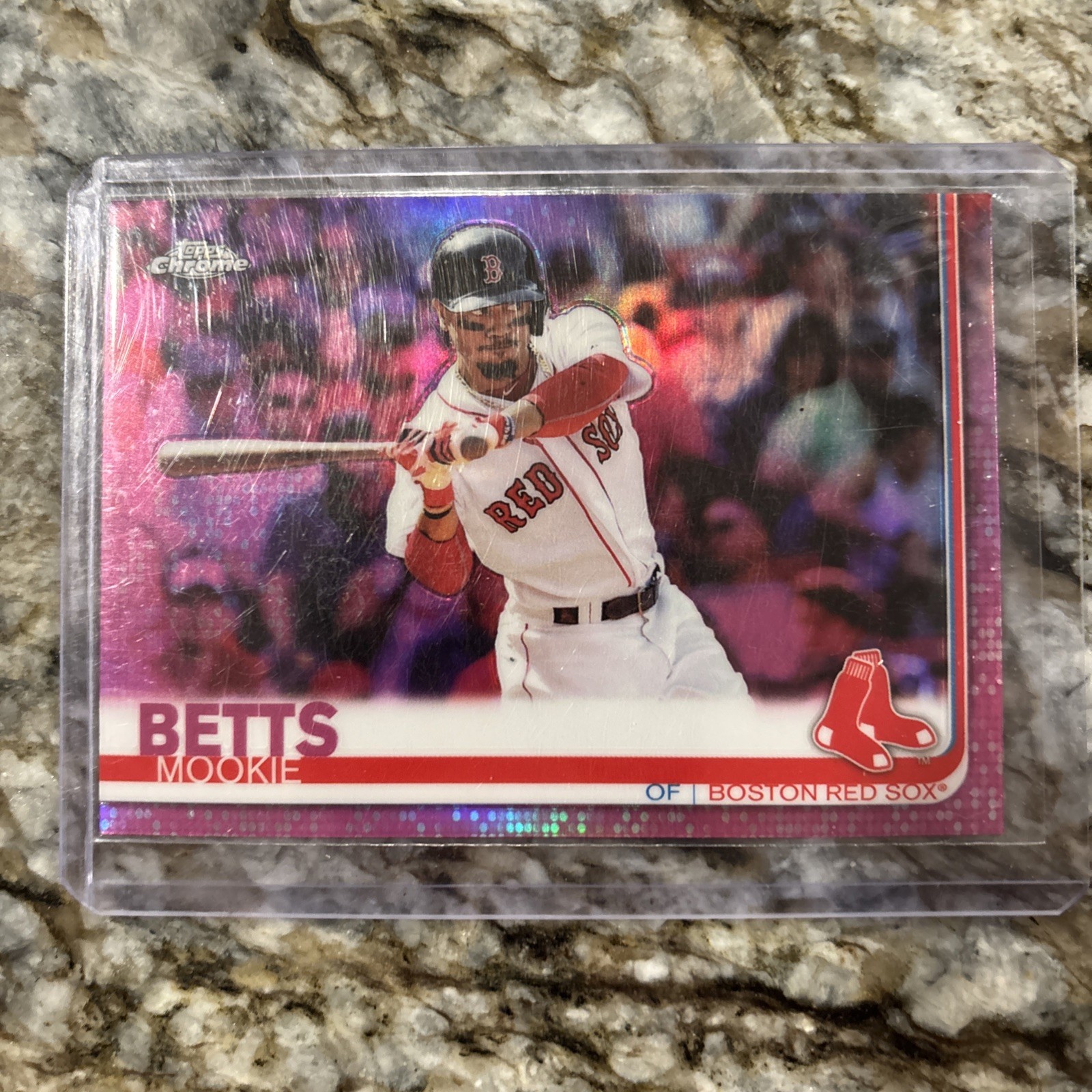 2019 Topps Chrome MOOKIE BETTS Pink Refractor Boston Red Sox #50