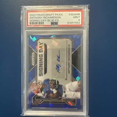 2023 Panini Prizm Draft Picks - Signing Day Anthony Richardson  Blue Ice /35  
