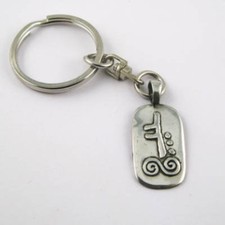 Irish Pewter Celtic Astrology Keyring - May- Oak symbol