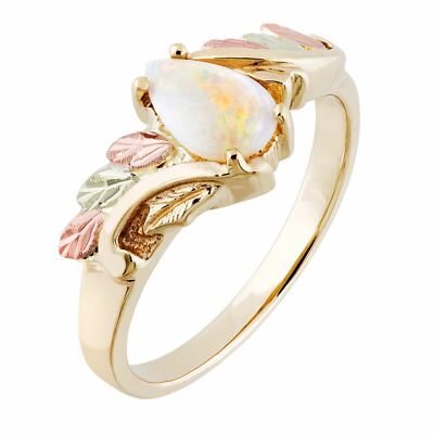 Funkelnder Opal - Black Hills Goldring / Custom Made in USA Geschenkbox
