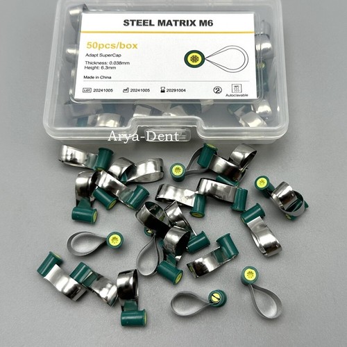 Bandas matriciales de carrete dental matrices de acero M6 metal doble cara forma anatómica - Imagen 6 de 16