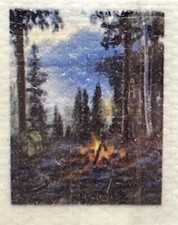 5 D Diamond Painting Campfire Themed 12 X 16 Inch Crafts
