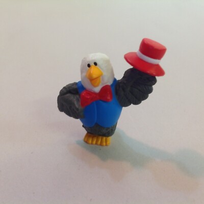 Vintage 1993 Hallmark Merry Miniatures Summer Bald Eagle with Top Hat America US