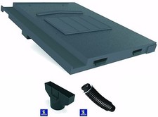 Grey Marley Modern -  Mini Stonewold Roof Tile Vent  With Adaptor & Flexipipe