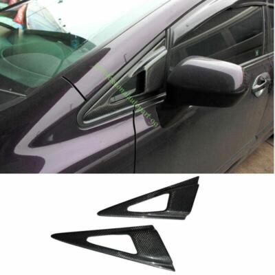 For Honda Civic 2006-2010 2011 Dry Carbon Fiber Front Triangle A Pillar Trim 2pc