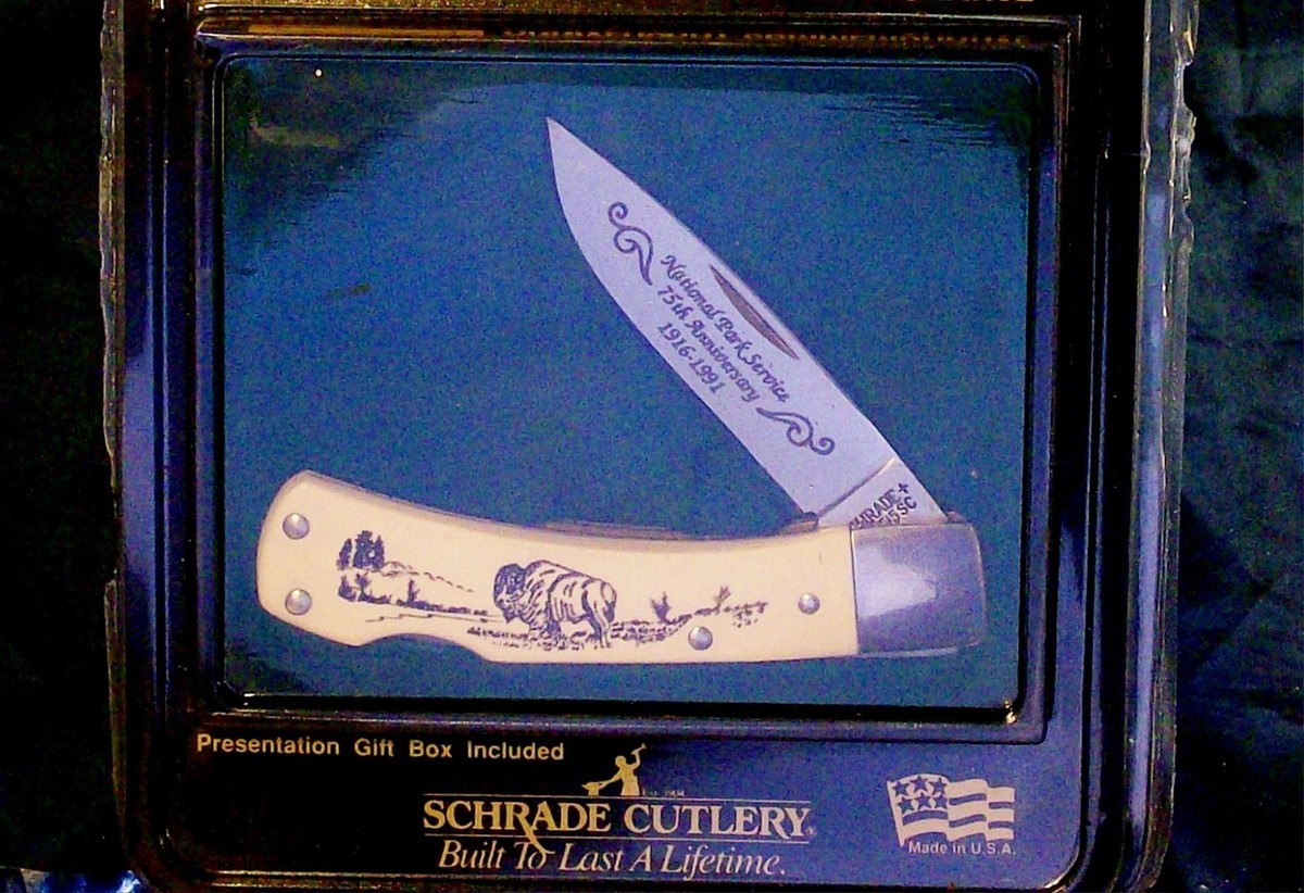 Schrade SC515 Lockback Knife 1916~1991 75th National Parks