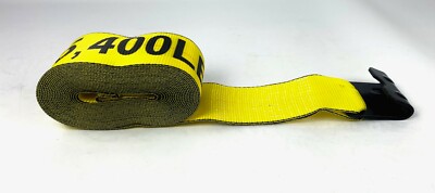 Tie 4 Safe 4" X 30' Winch Straps With Flat Hooks – 10 Pack – 5400 Lb WLL