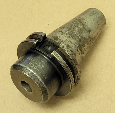 BRINEY V40E-050-1.75 CAT40 END MILL TOOL HOLDER, BORE 1/2'' INSIDE DIA., NO SCREW