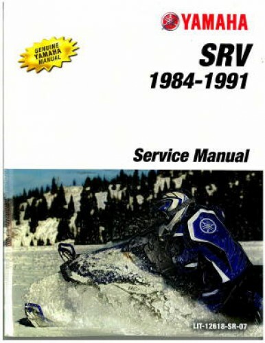 1984-1991 Yamaha SR540 SRV Snowmobile Service Manual : LIT-12618
