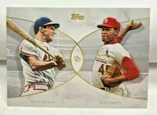 Stan Musial/Bob Gibson 2021 Topps On Demand Dynamic Duals #14 CARDINALS SP /1200