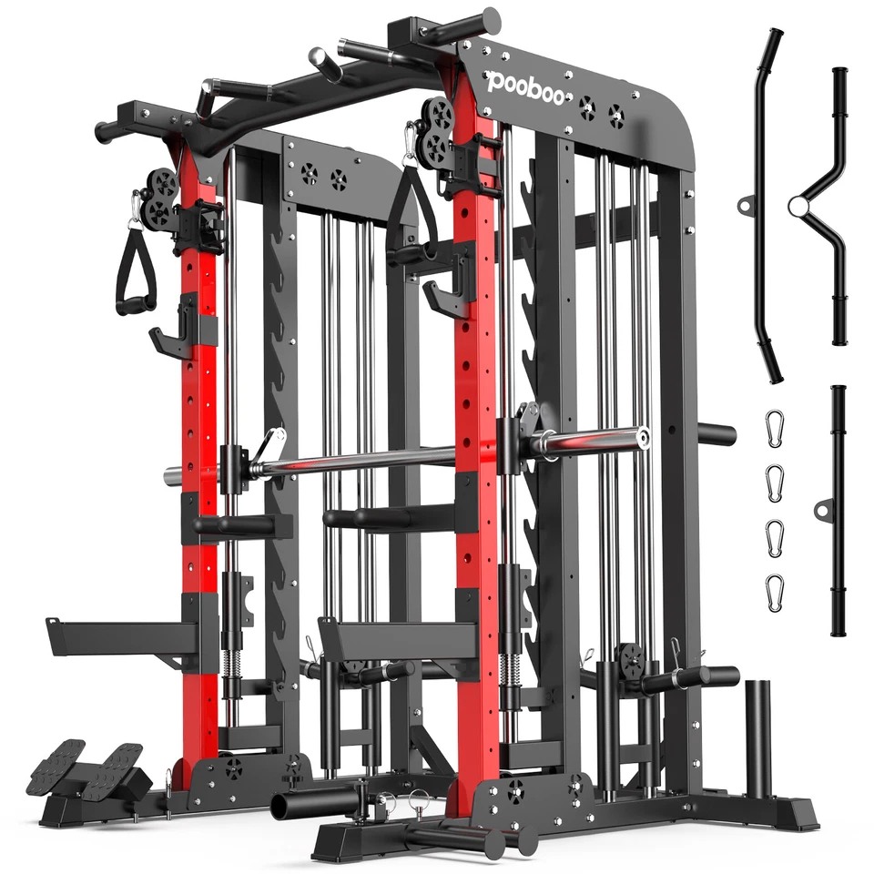 Multifunctional Home Gym System Workout Station Strength Training Weight Stacks - Image 3 of 4