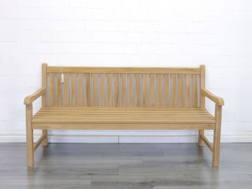 Gartenbank Sitzbank Gartenmöbel 4-Sitzer aus massiven Teak Holz (2676) - Bild 2 von 7