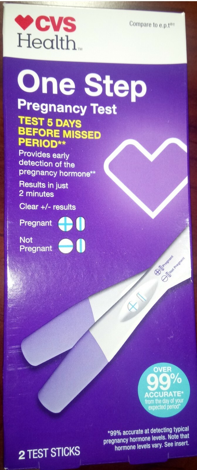 Cvs Health One Step Pregnancy Test 1 Stick For Sale Online Ebay