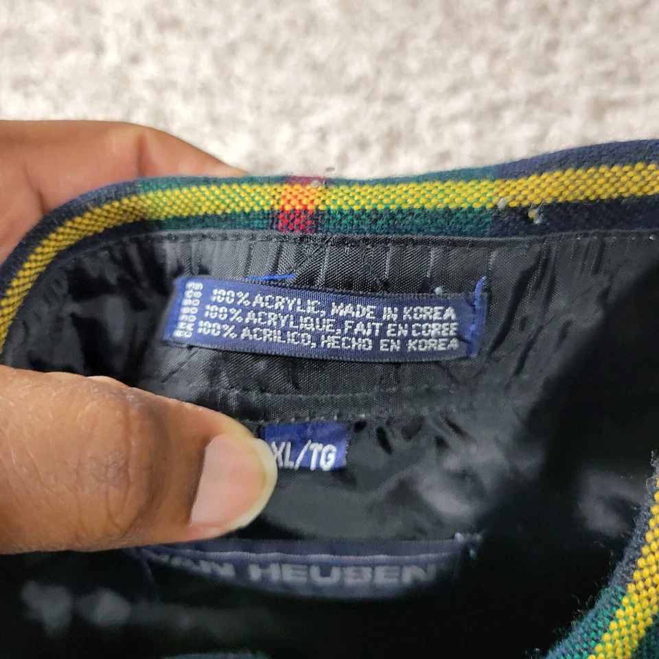 Винтажная мужская рубашка Van Heusen XL на пуговицах 100% акриловая фланель чек вестерн - Изображение 2 из 4