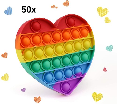 50x Wholesale Fidget toys Push it Pop 
