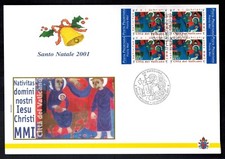 2001-Vatican-Pape-Jean Paul II-Santo Natale-Noël-G.Weinert-Carnet-Yt.C.1248a