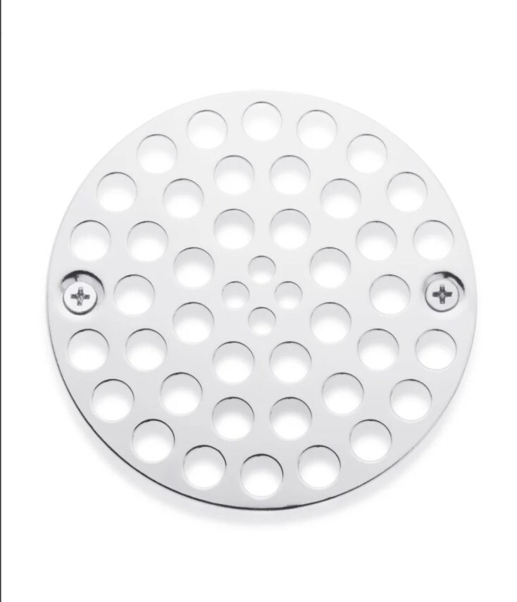 Signature Hardware SH601CP 4 Inch  Shower Strainer in Chrome Plated Finish-image