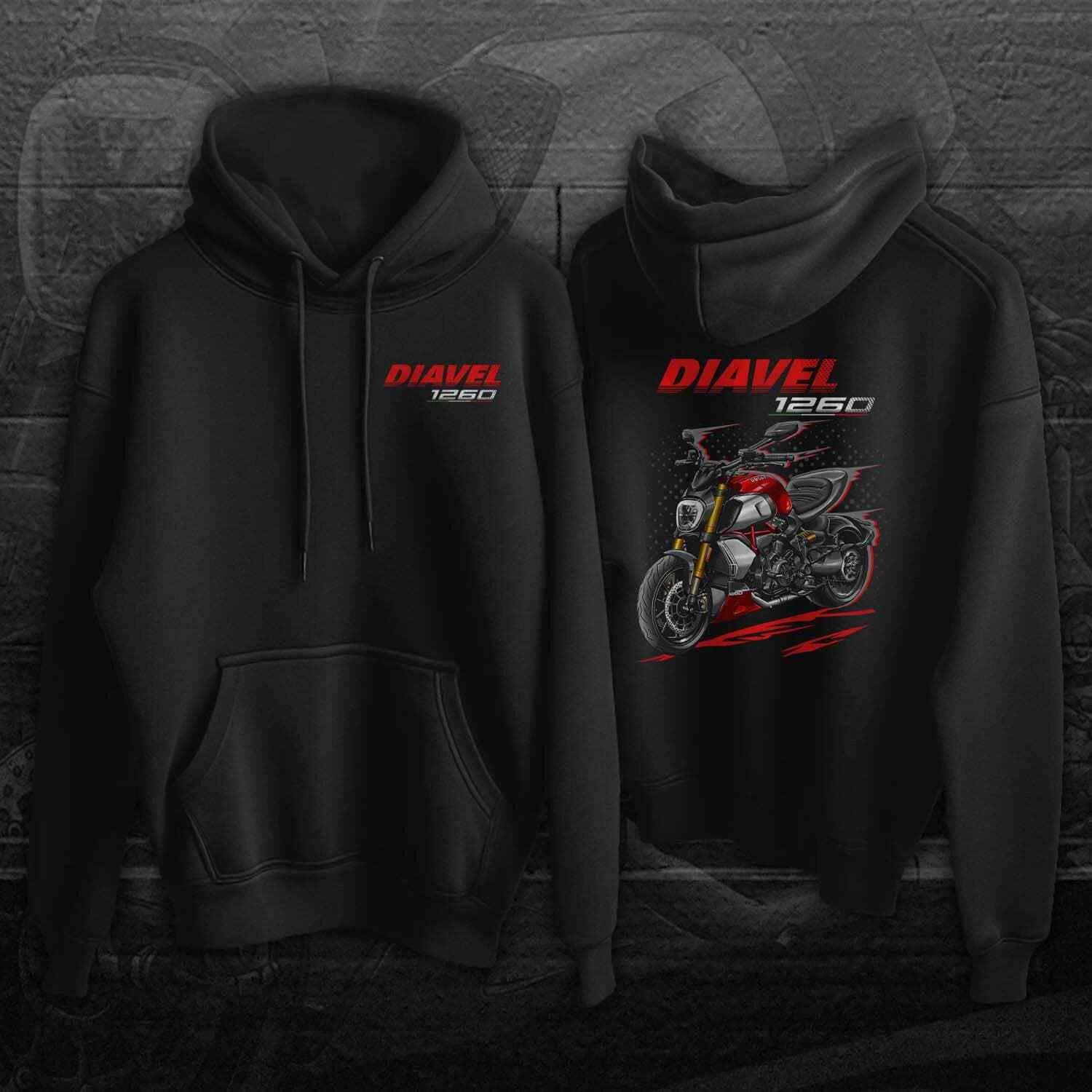 Ducati Diavel 1260 Motorcycle Hoodie - Sweatshirt for Bikers