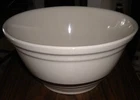 VINTAGE LARGE McCOY BOWL #12 BROWN STRIPS OVENWARE USA  6 1/2'' TALL USA