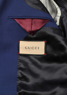 Gucci Blue Blazer Sport Coat Size 44 / 34R U.S. Jacket