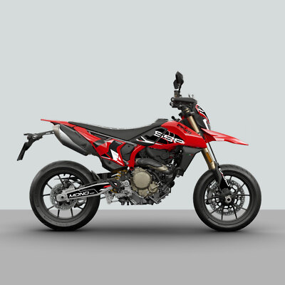 Resin Bike Tankdeckel-Aufkleber Für Ducati Hypermotard 698 RVE Mono 2024 – 3D Harz, Made In Italy