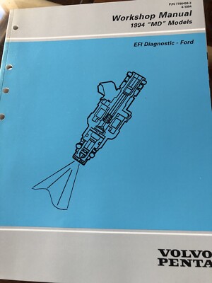 Volvo Penta Workshop Manual 1994 MD Models EFI Diagnostic -Ford NEW! Free Ship!