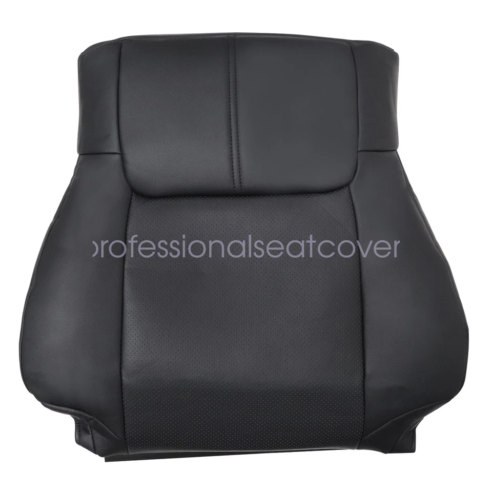 Cubierta de asiento negra para Jeep Commander de 2006 a 2010 inferior/parte superior de cuero perfecto Foto 4 de 4