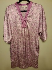 Oscar de la Renta Pink Label SlipDress Intimate Nightgown Purple/White Size S-H5