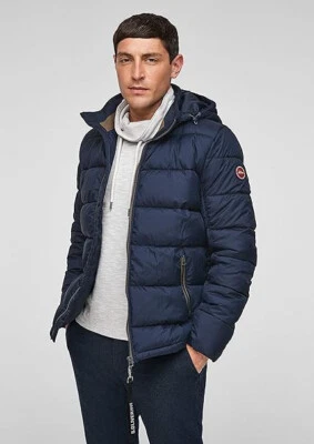 S.Oliver Herren Steppjacke Jacke mit abnehmbarer Kapuze - Gr. S - NEU - Bild 1 von 4