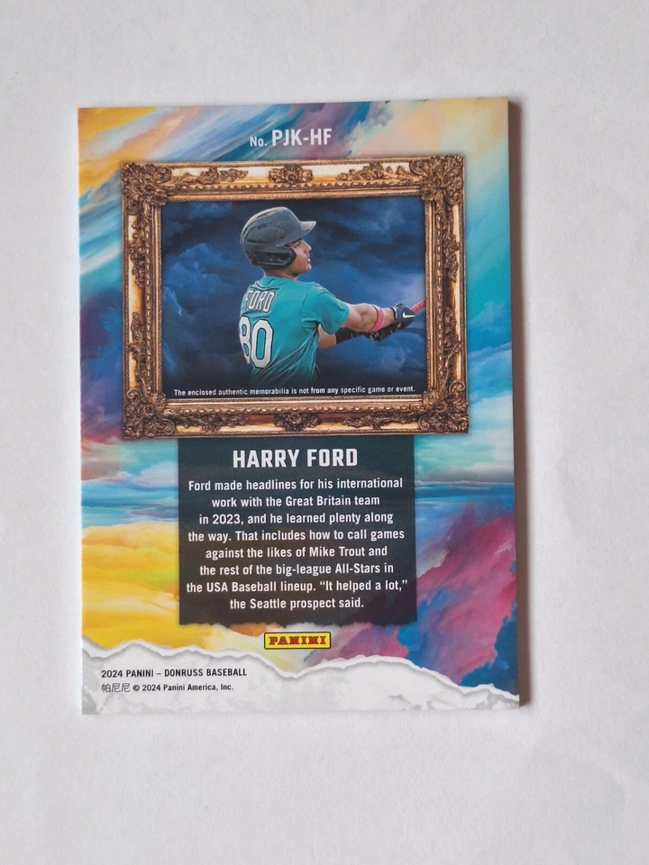 2024 Panini Donruss - Prospect Jersey Kings Orange Ice #PJK-HF Harry Ford (MEM, - Image 2 of 2