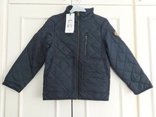 Image of Joules Boys Gilford Quilted Jacket -marine navy- age  8