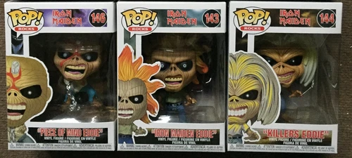 iron maiden funko pops eddie 143 144 146