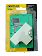 NIP WIREMOLD C51 WHITE CORDMATE II T-FITTING EASY TO INSTALL PAINTABLE STAINABLE