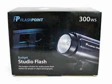 FLASHPOINT BUDGET STUDIO MONOLIGHT FLASH, 300 WS - BRAND NEW OPEN BOX